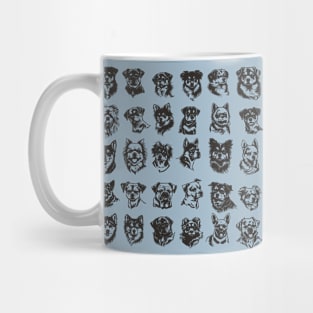 Hand drawn dogs pattern Mug